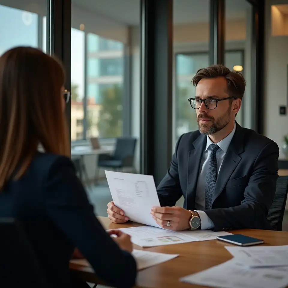 Consulta financeira com profissional português